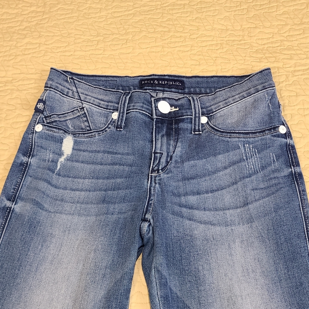 Rock & Republic Kashmiere crop jeans size 4 - Picture 3 of 9